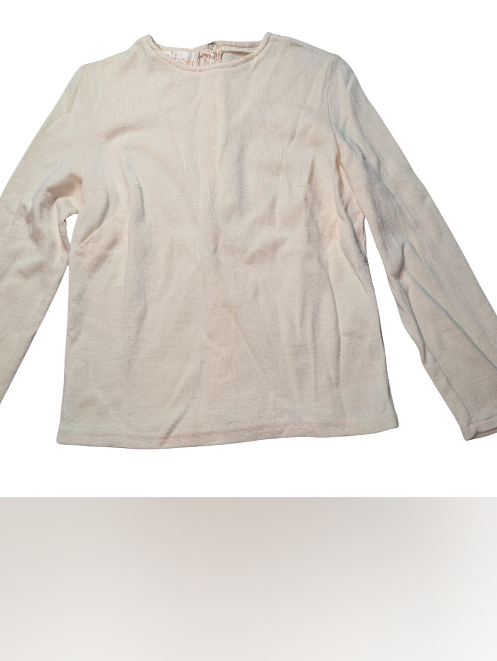 Vtg 50s Wool Catalina Cream Crewneck Sweater